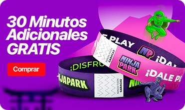 Banner Ninja Park - 30 Minutos Adicionales GRATIS