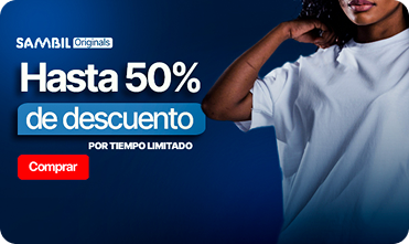 Banner Sambil Originals - Hasta 50% de descuento